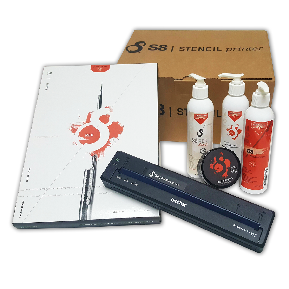 S8 TATTOO STENCIL PRINTER BLUETOOTH ANDROID/WINDOWS OPEN BOX TAT