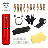 Professional Wireless Tattoo Pen Gun Kit, 2000MAH, Free Shipping Canada & US