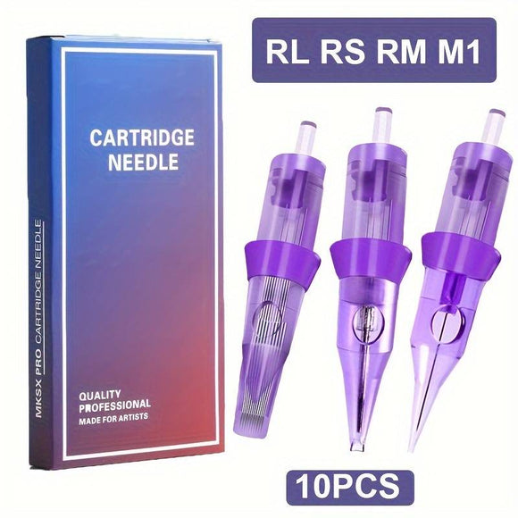 Tattoo Cartridge Needles, RL RS RM M1, Free Shipping Canada & US