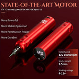 Professional Wireless Tattoo Pen Gun Kit, 2000MAH, Free Shipping Canada & US