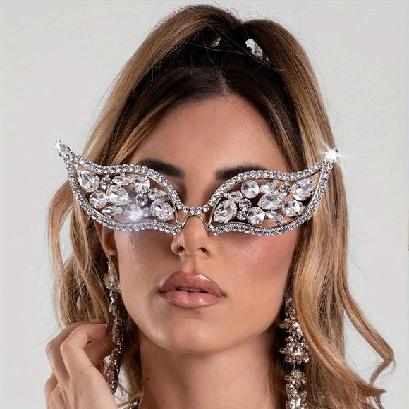 Women's Crystal Geometric Fashion Glasses