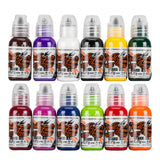 WORLD FAMOUS TATTOO INK 12 COLOR PRIMARY SET 1