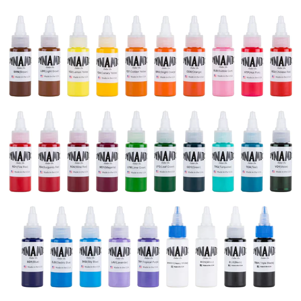 Dynamic Tattoo Ink Color Set - Master Collection 1oz – Tattoo Unleashed