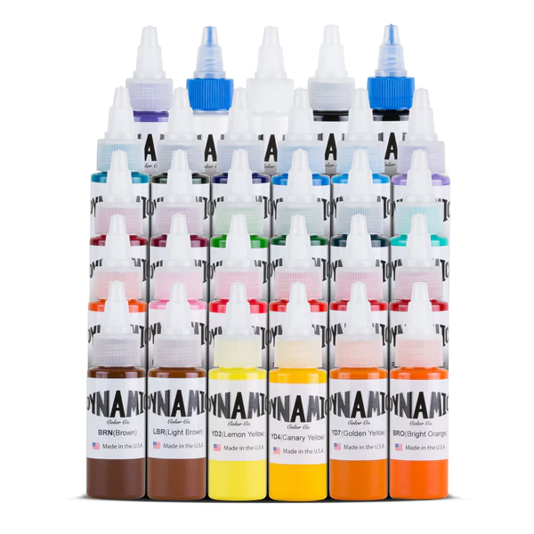 DYNAMIC COLOR MASTER TATTOO INK SET 1OZ – TAT Tattoo Supplies